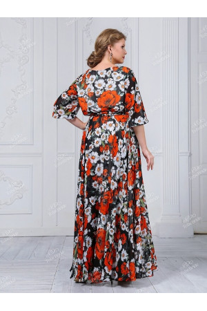 ND101B длинное с цветочным принтом To Be Bride 